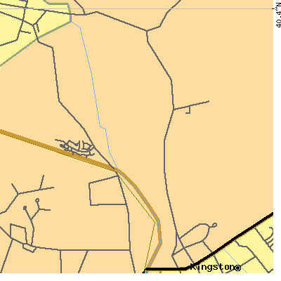 Zip code 08528 close-up map