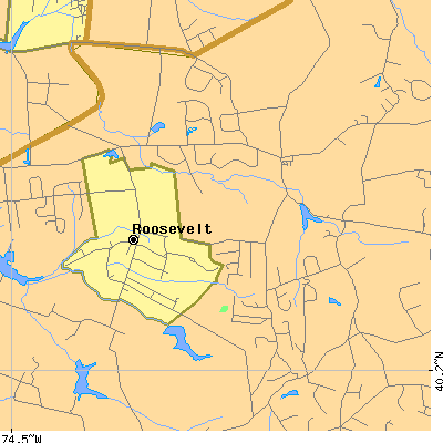 Zip code 08535 close-up map