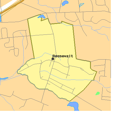 Zip code 08555 close-up map