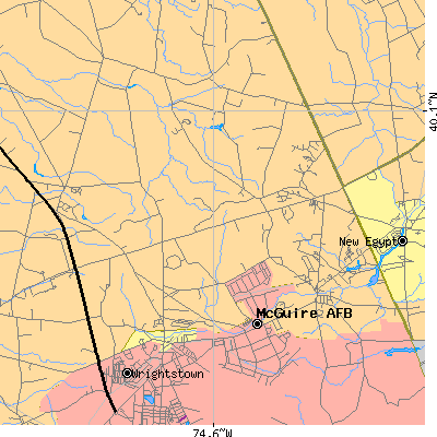 Zip code 08562 close-up map