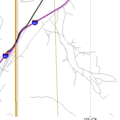 Zip code 86508 close-up map