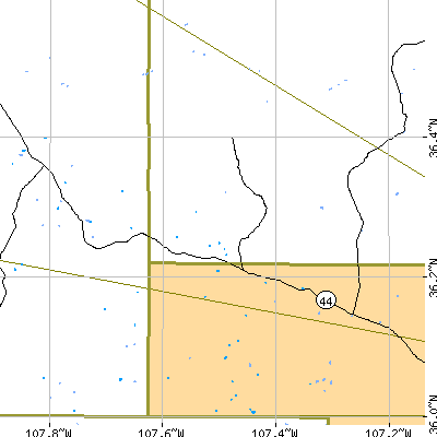 Zip code 87018 close-up map