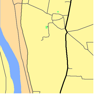 Zip code 87060 close-up map