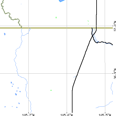 Zip code 87524 close-up map
