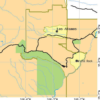 Zip code 87544 close-up map