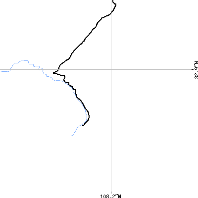 Zip code 88053 close-up map