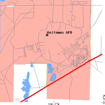 Zip code 88330 close-up map