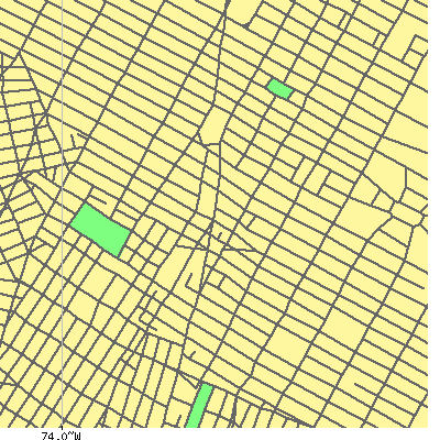 Zip code 10003 close-up map