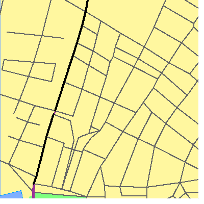 Zip code 10006 close-up map