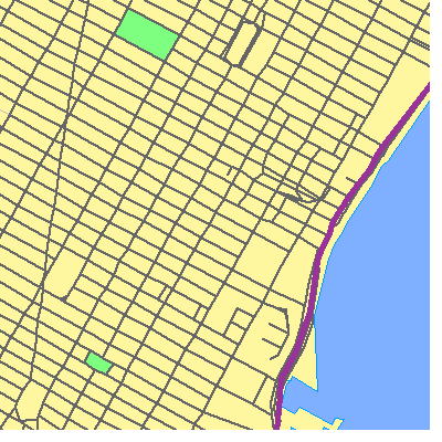 Zip code 10016 close-up map
