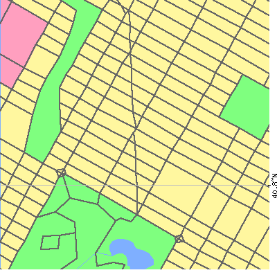 Zip code 10026 close-up map