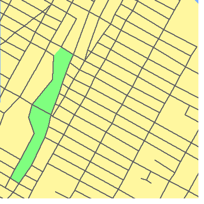 Zip code 10030 close-up map