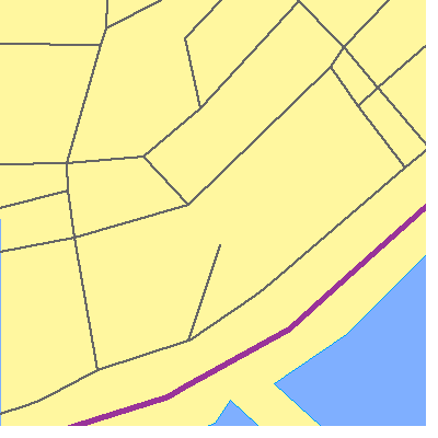 Zip code 10041 close-up map