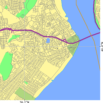 Zip code 10305 close-up map