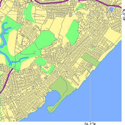 Zip code 10306 close-up map