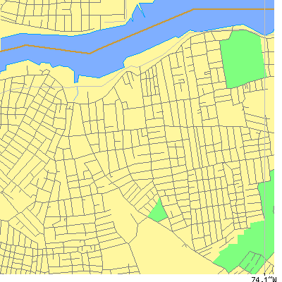 Zip code 10310 close-up map