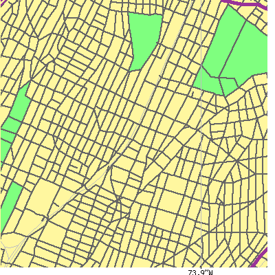 Zip code 10456 close-up map