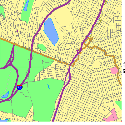 Zip code 10470 close-up map