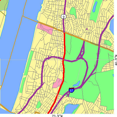 Zip code 10471 close-up map