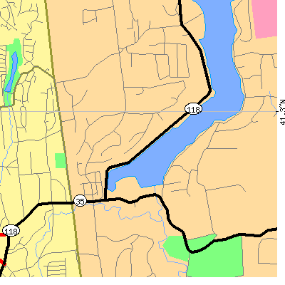 Zip code 10501 close-up map