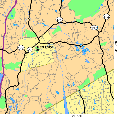 Zip code 10506 close-up map