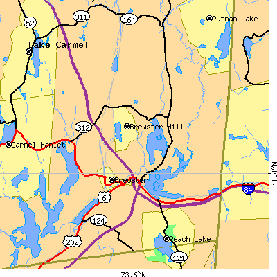 Zip code 10509 close-up map