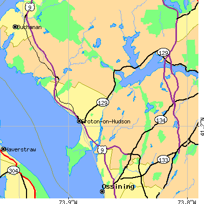 Zip code 10520 close-up map