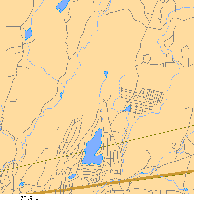 Zip code 10537 close-up map