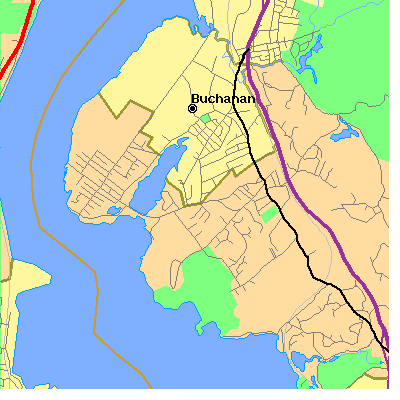 Zip code 10548 close-up map
