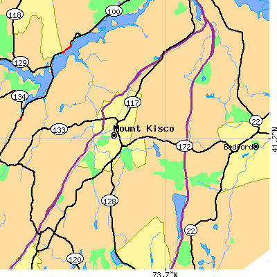 Zip code 10549 close-up map