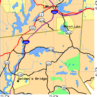 Zip code 10560 close-up map