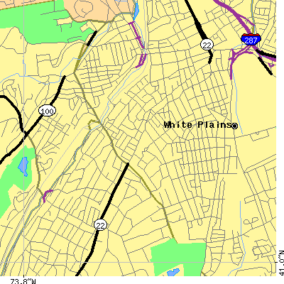 Zip code 10606 close-up map