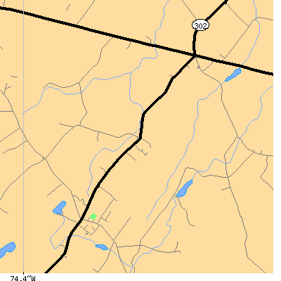 Zip code 10919 close-up map