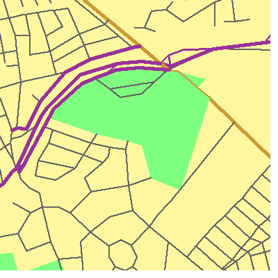 Zip code 11005 close-up map