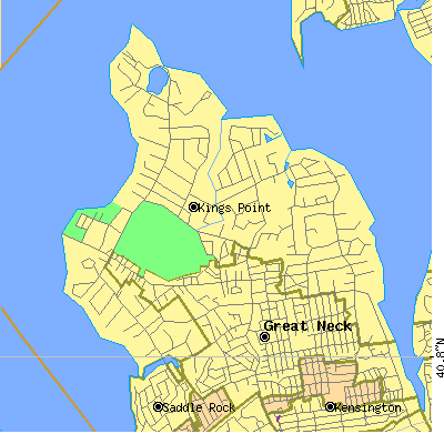 Zip code 11024 close-up map