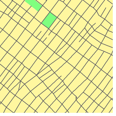 Zip code 90014 close-up map