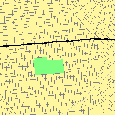 Zip code 11203 close-up map