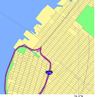 Zip code 11220 close-up map