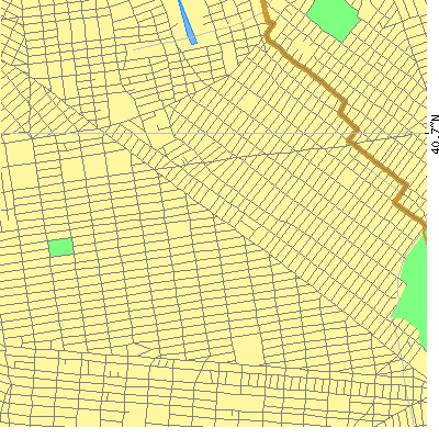 Zip code 11221 close-up map