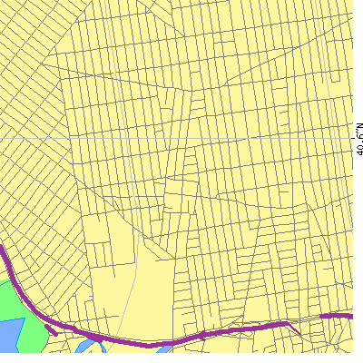 Zip code 11223 close-up map