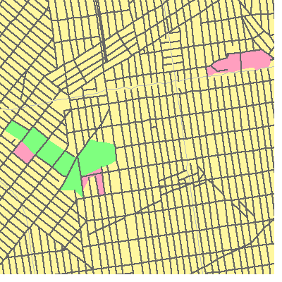 Zip code 11230 close-up map