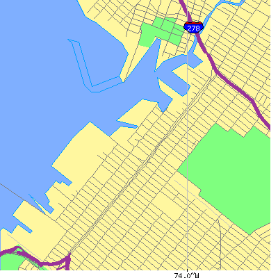 Zip code 11232 close-up map