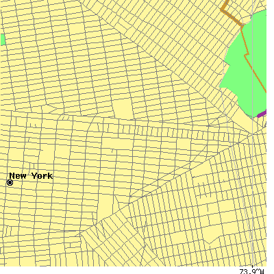 Zip code 11233 close-up map