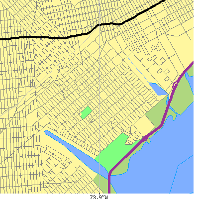 Zip code 11236 close-up map