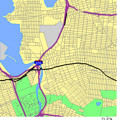 Zip code 11354 close-up map