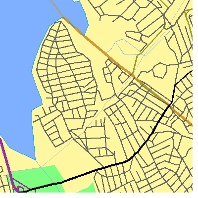 Zip code 11363 close-up map