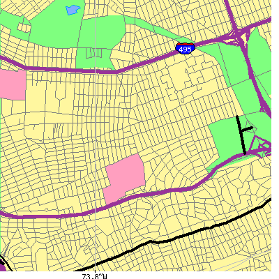 Zip code 11366 close-up map