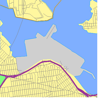 Zip code 11371 close-up map