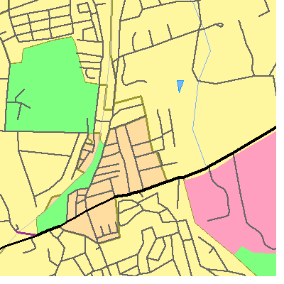 Zip code 11548 close-up map