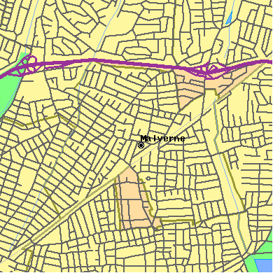 Zip code 11565 close-up map